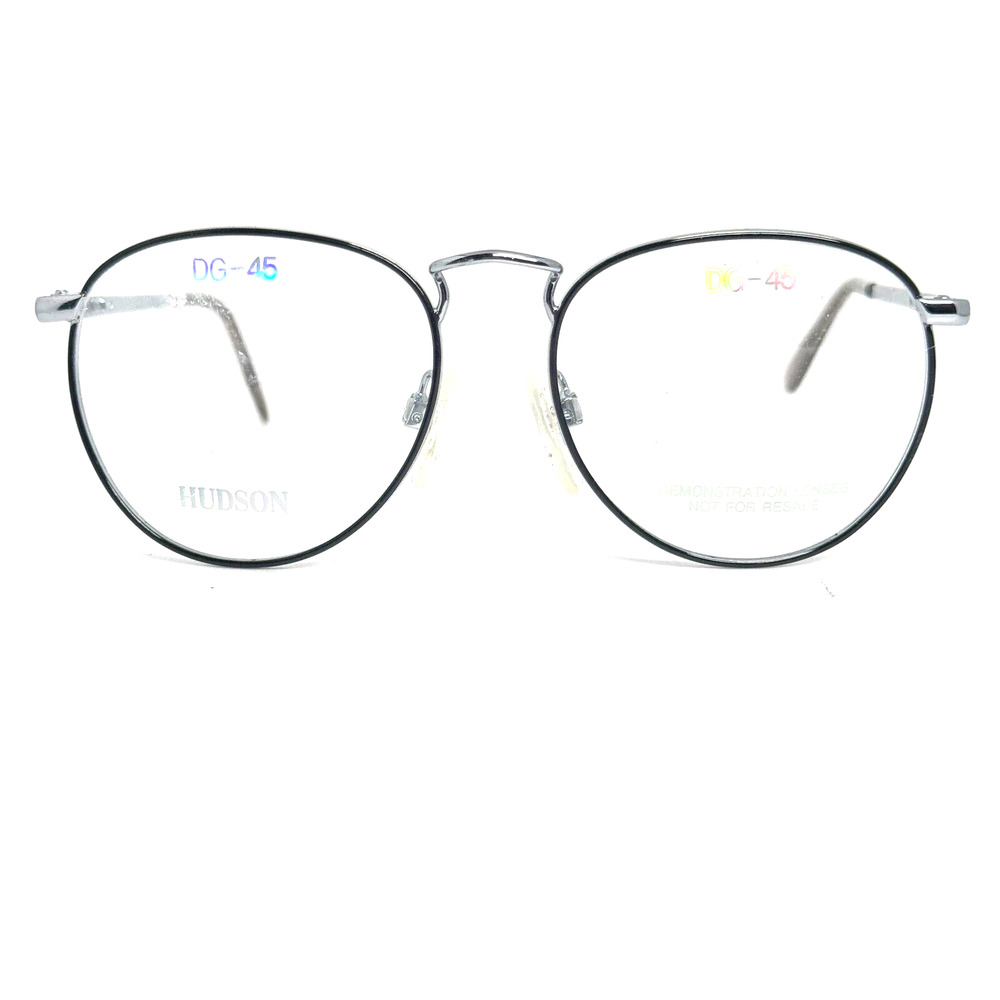 Hudson Black DG-45 Z-87 s/Shield PSS63‎ Eyeglasses Frames Silver H16572